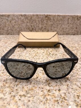 Shwood Ankeny Sunglasses in Black Wood Frame with Gray Lenses